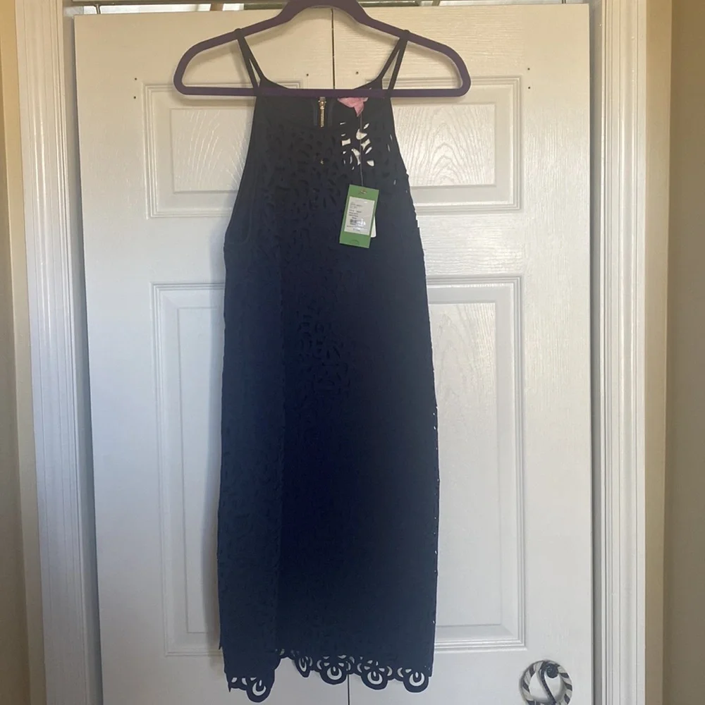Lilly Pulitzer pearl shift navy xl nwt - Picture 2 of 4